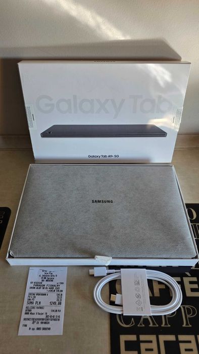 SAMSUNG TAB A9+ 5G 4/64GB NOWY szary paragon PLAY gwar.prod24M!Komplet