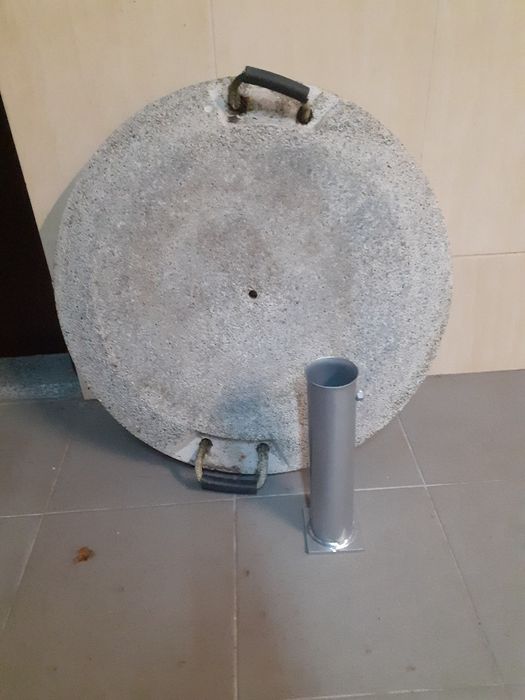 Base pedra para guarda sol