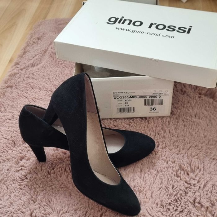 Nowe damskie czółenka półbuty Gino Rossi zamszowe rozmiar 36