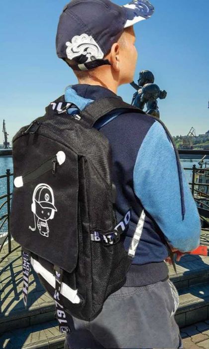 Рюкзак школьный с USB, Водооталкивающий рюкзак на 5-11 класс /портфель