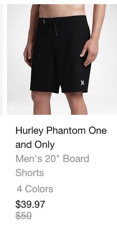 Шорты Hurley phantom one and only для купания