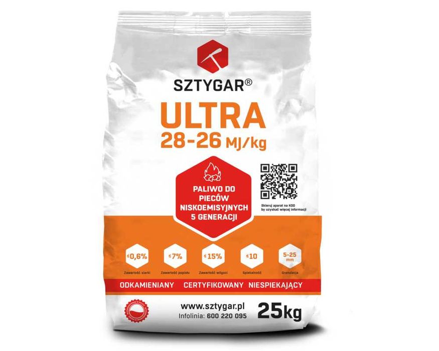 Ekogroszek Sztygar Ultra 28-26MJ paczka - Wolanów - dowóz gratis!