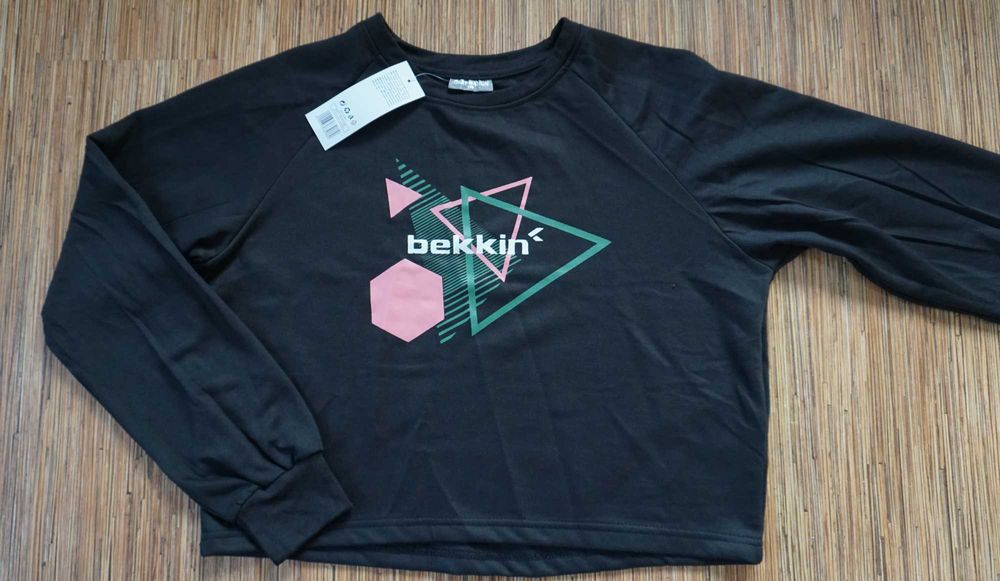 NOWA Oversize BLUZA z aplikacją 170 S/M wiosenna jesienna