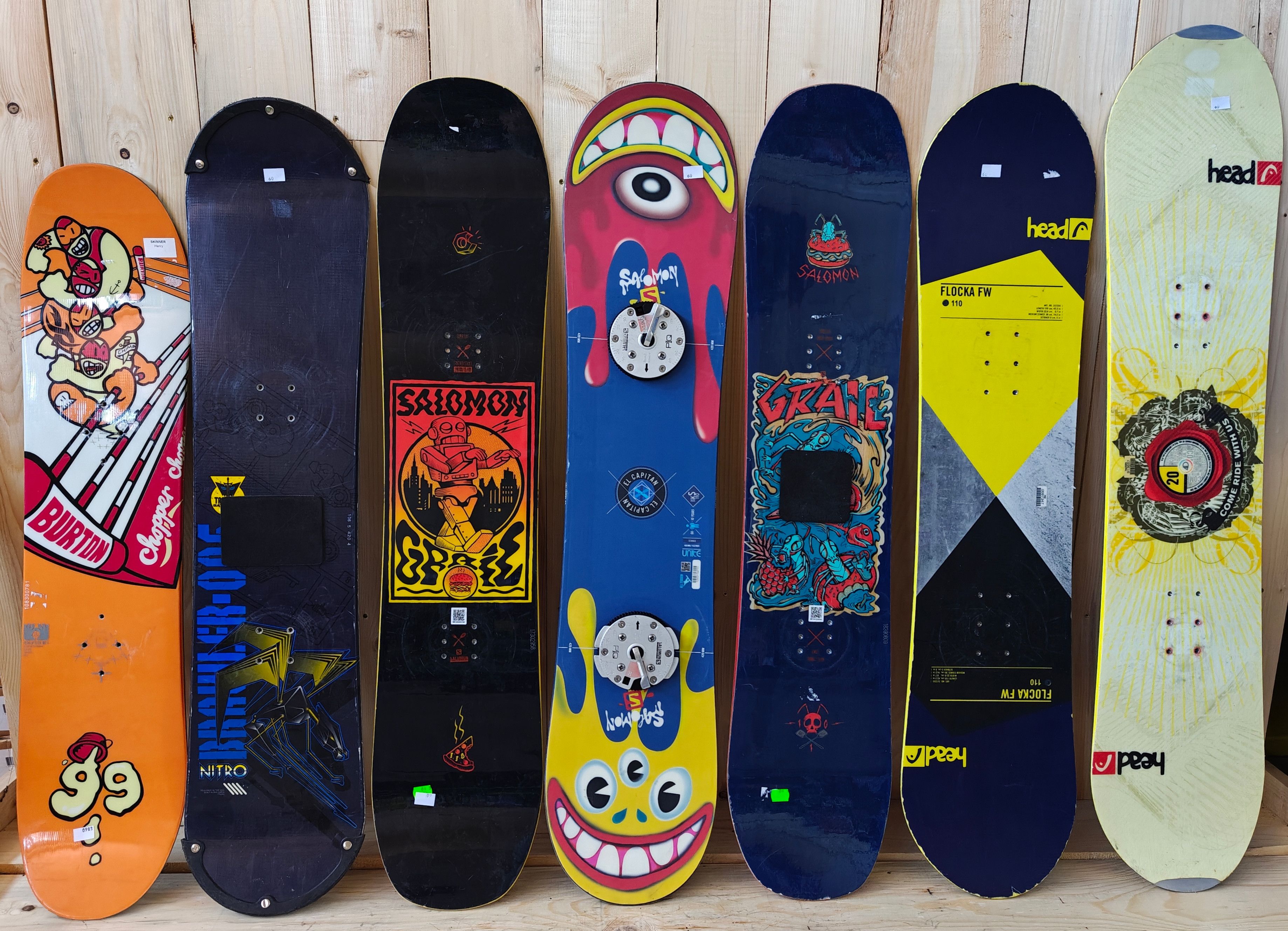 3 X Deski snowboardowe Junior mix (320 zł/60€ netto) pakiet desek