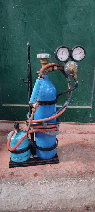 Maçarico gás e oxigénio