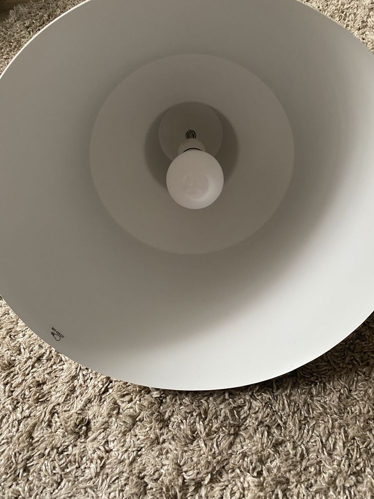 Lampy wiszące biało - miedziane 12 szt.
