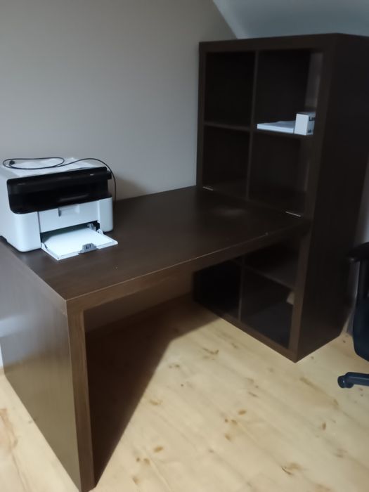 Biurko ikea brązowe
