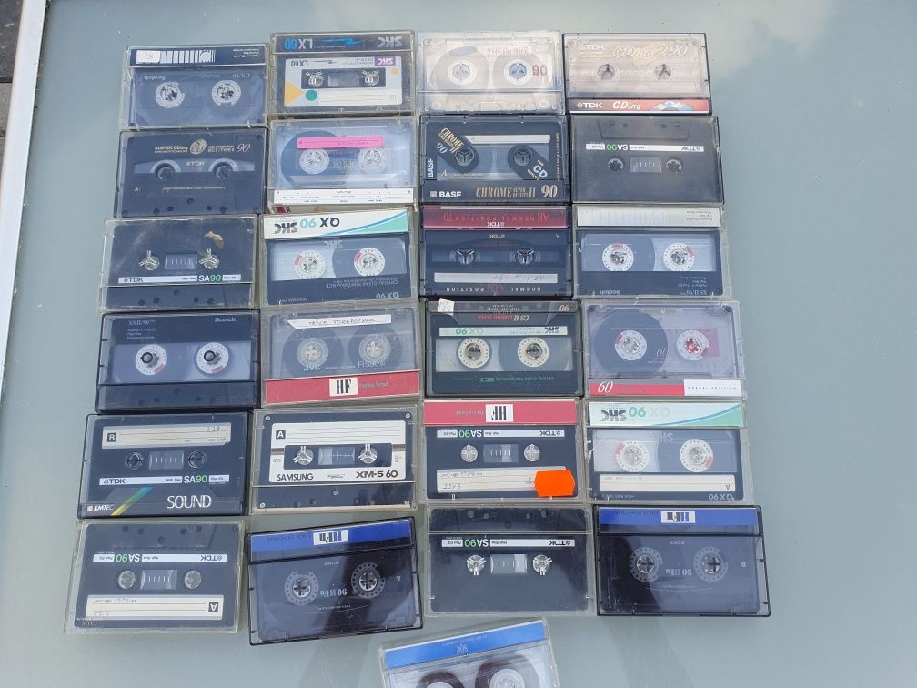 Zestaw kaset magnetofonowych 25szt