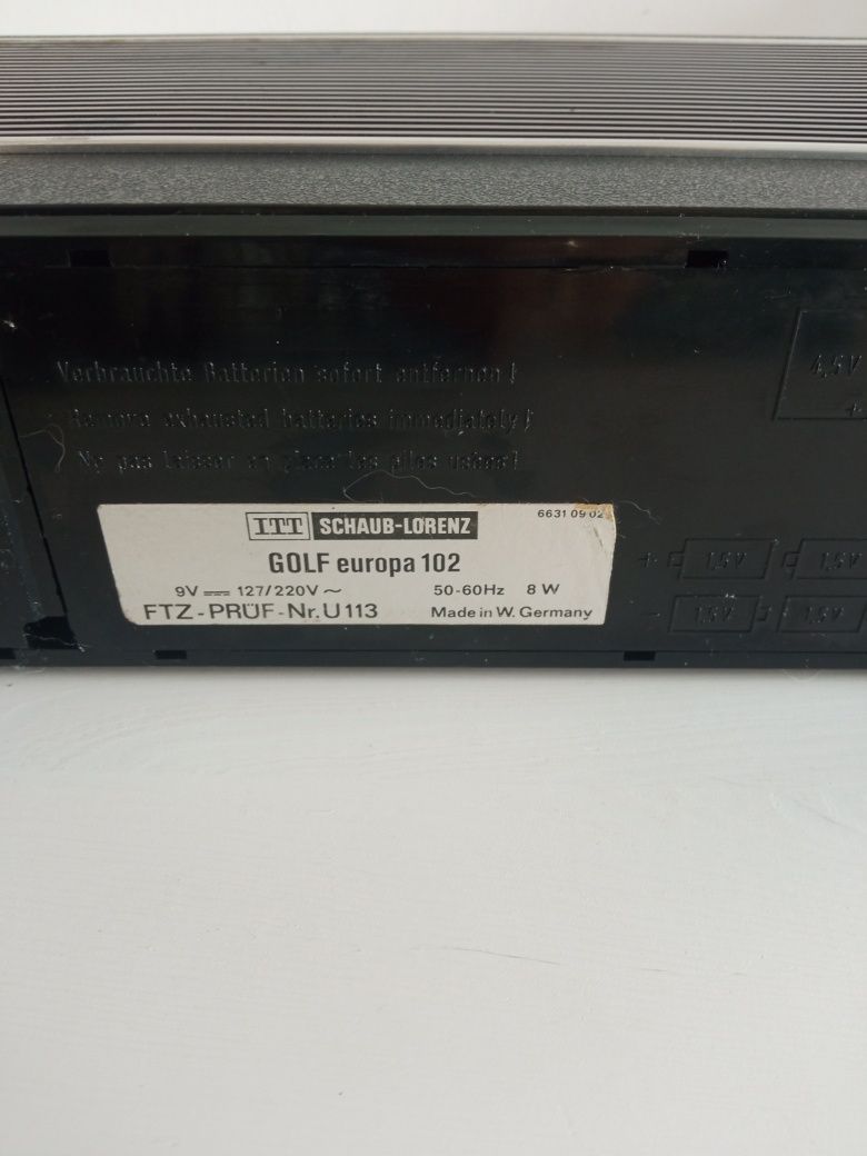 ITT SCHAUB LORENZ Golf Europa 102 radio stare vintage