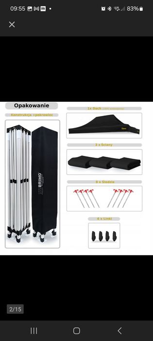 Pawilon Ogrodowy Reklamowy 3x4,5m Economic Star