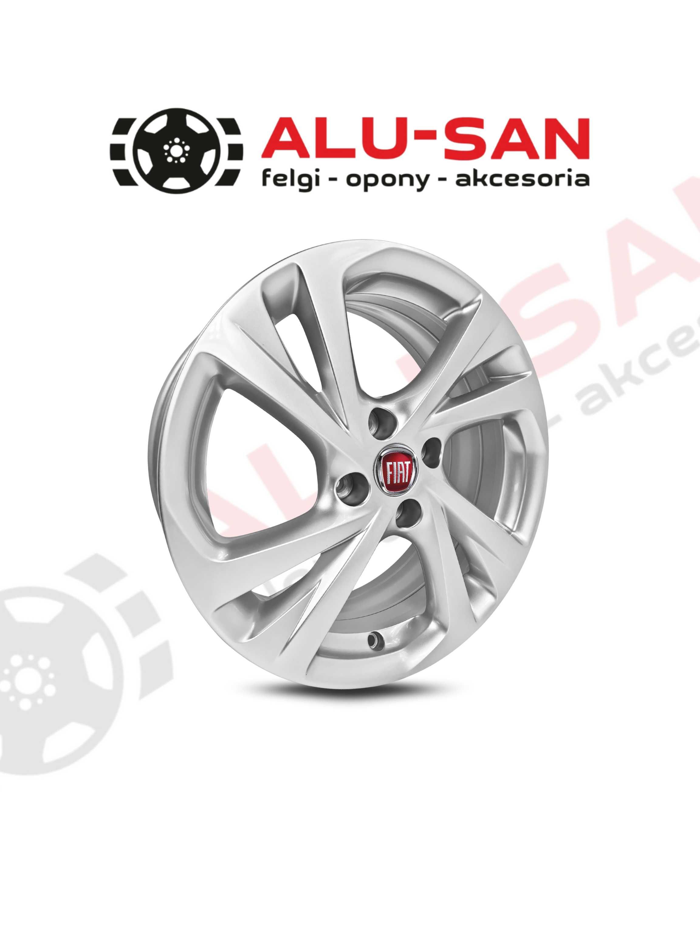NOWE Alufelgi 17" FIAT 600 PANDA GRANDE do 2025 - Srebrny