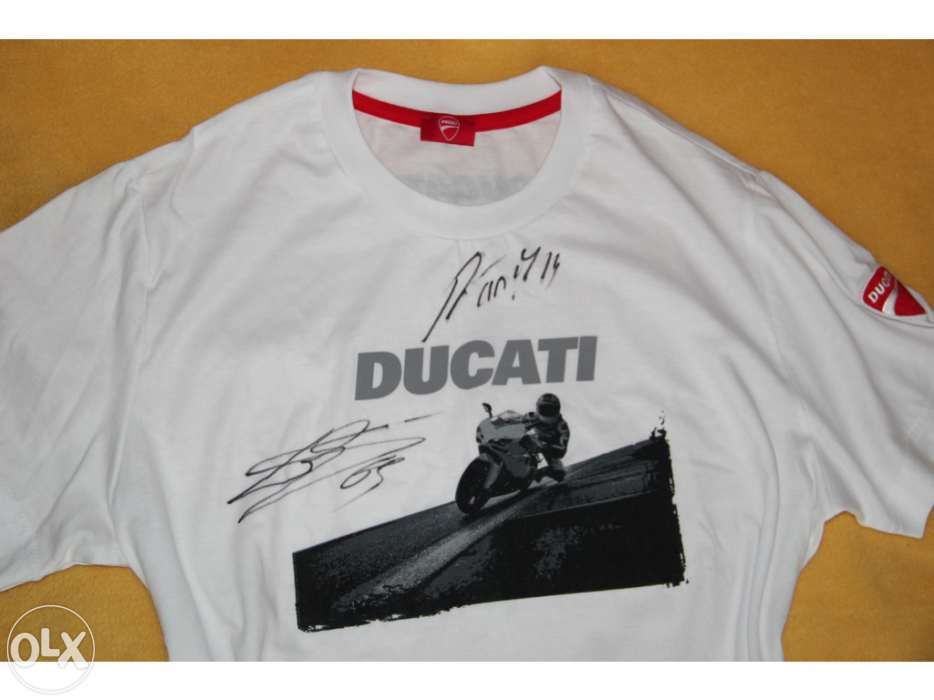 T shirt original ducati autografada