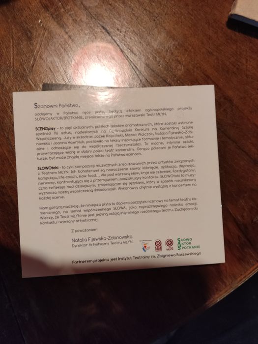 Słowotoku scenopisu - 5 sztuk