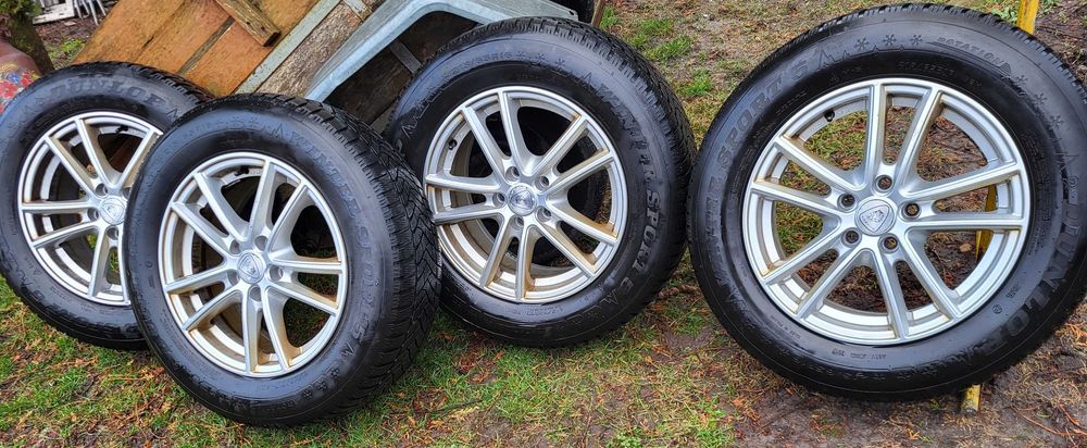 Komplet kół Alufelgi ET45, 7J X 16 H2 opony zimowe 215/65/16 !!