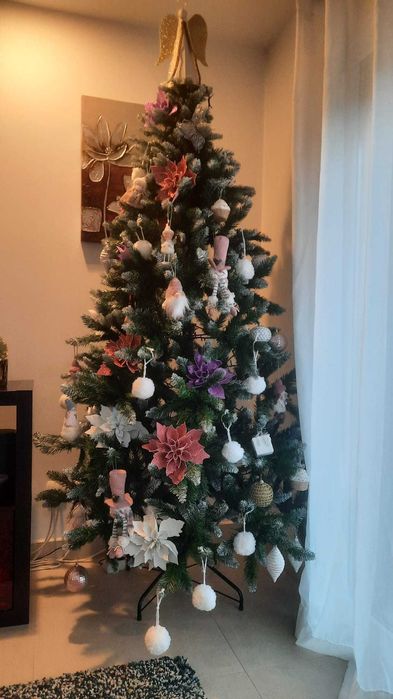 Árvore de Natal 210cm em muito bom estado