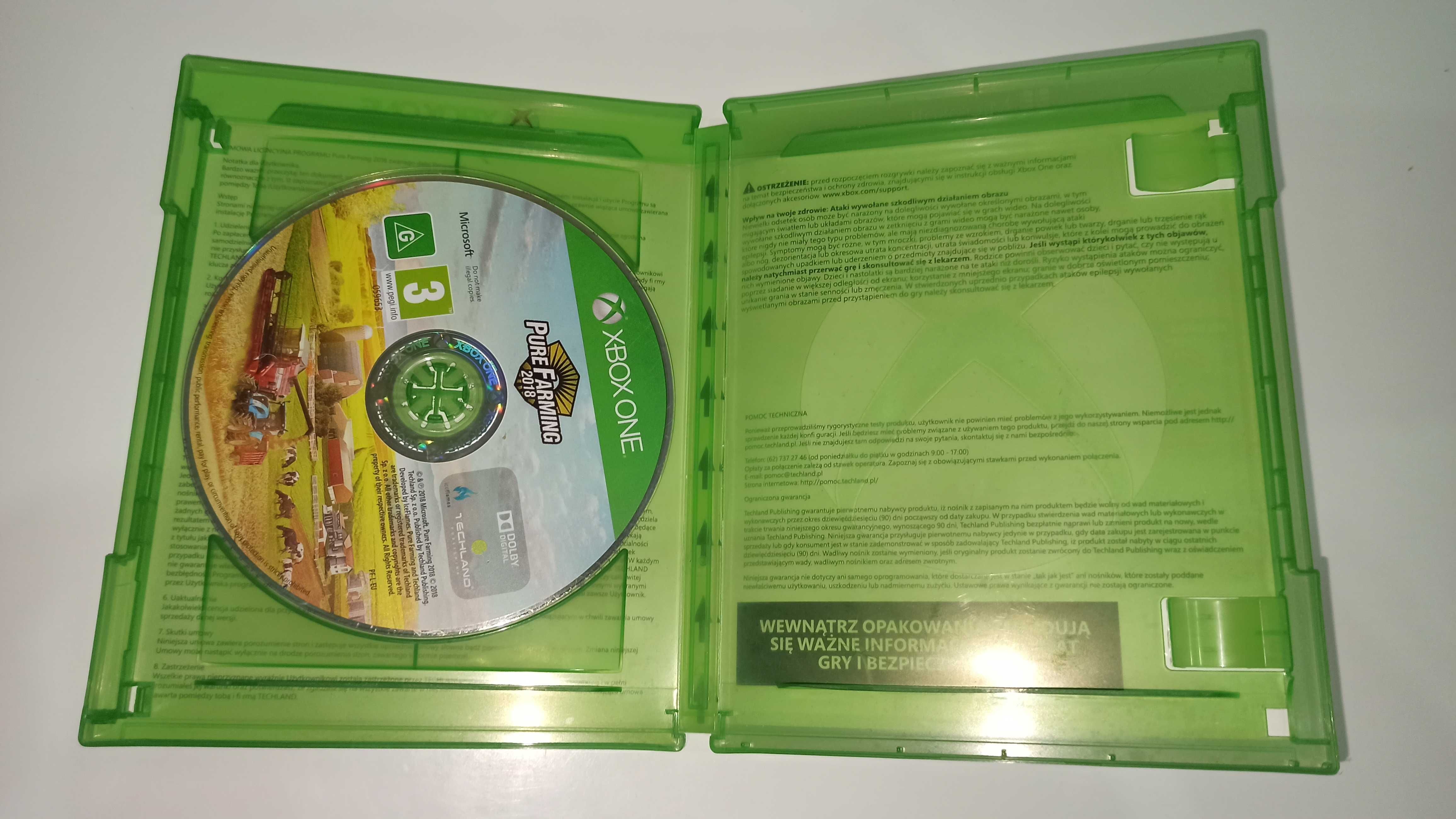 xbox one SYMULATOR FARMY PURE FARMING 2018 po polsku , polska okładka