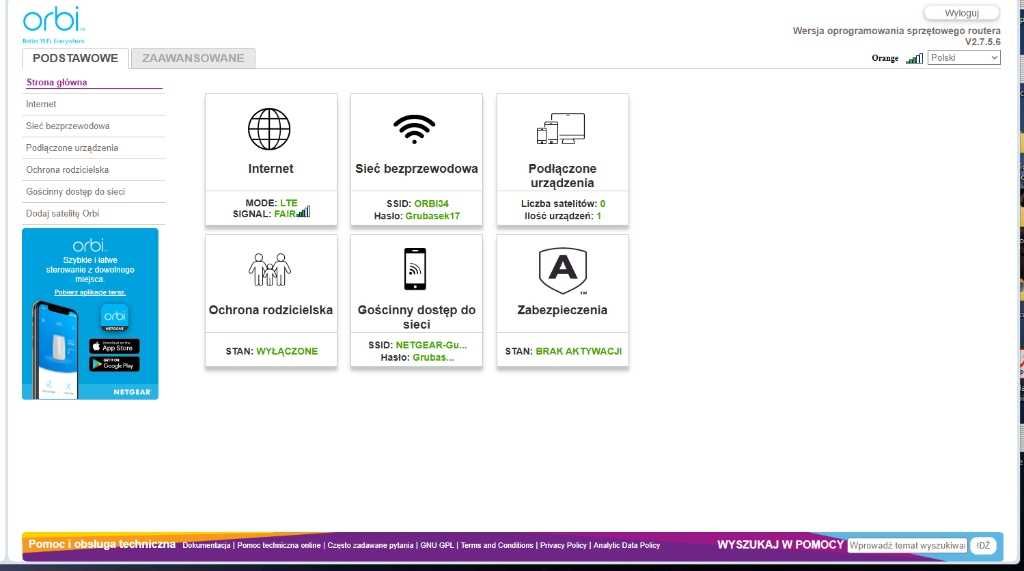 Orbi Netgear LBR20 Lte Sim internet Router ruter + dwie antey zew.