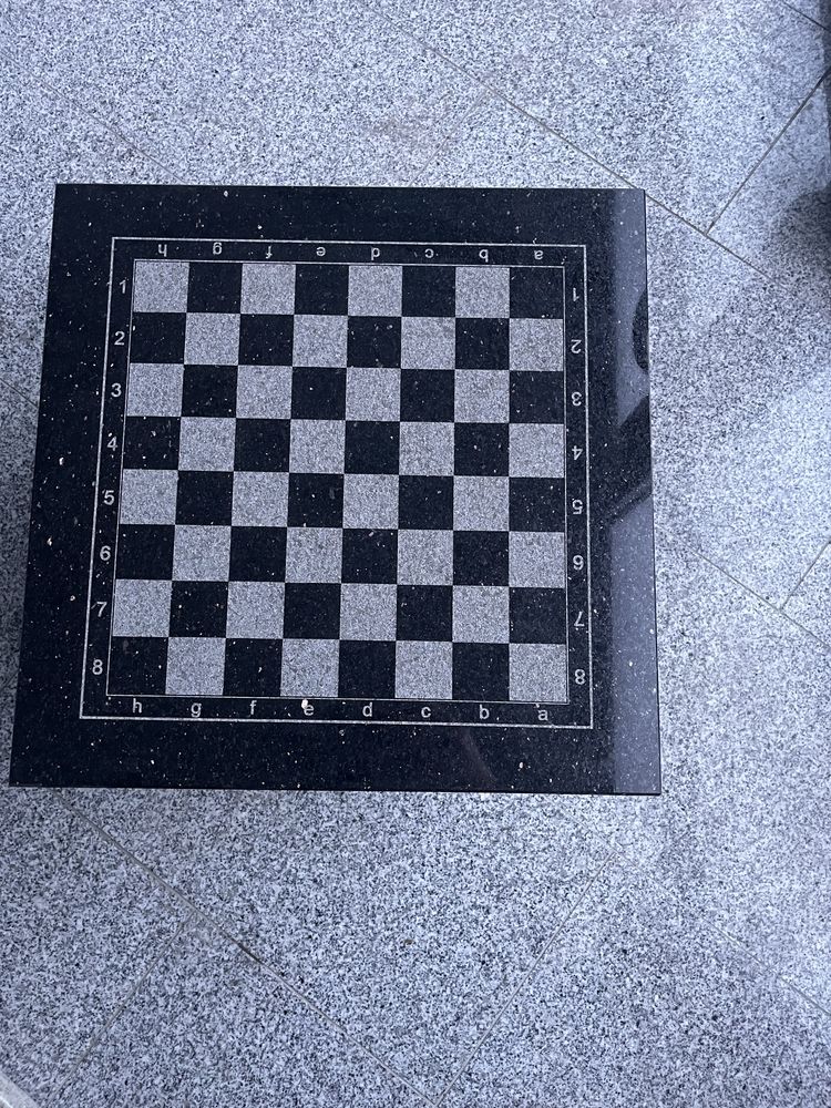 Blat kamienny szachownica 50x50 szachy