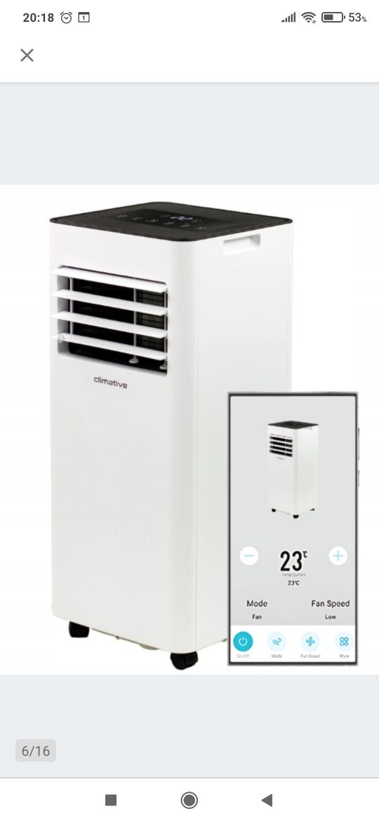 Klimatyzator przenośny Climative AC26-S MINI WiFi