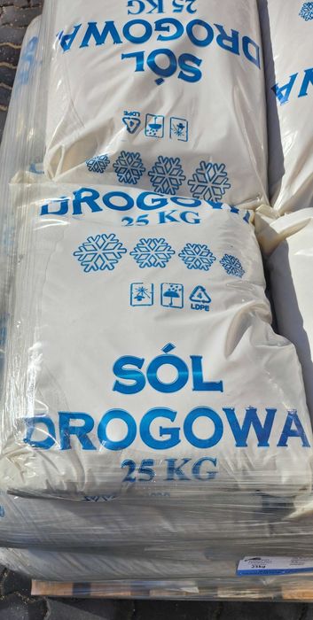 Sól drogowa workowana z antyzbrylaczem 25 kg