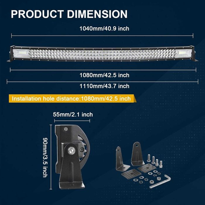 Nowa lampa / reflektor / LED / SUV 4X4 / 540W / 6000K / RIGIDON !9610!