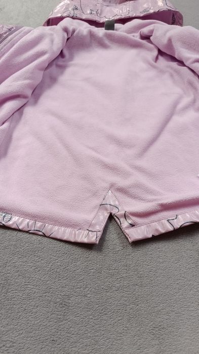 Kurtka przeciwdeszczowa dla dziewczynki, różowa, błyszcząca, pepco