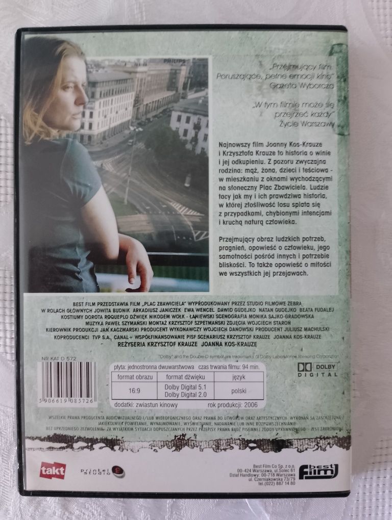 Film DVD "PLAC ZBAWICIELA", dramat psychologiczny, polski, reż. Krauze