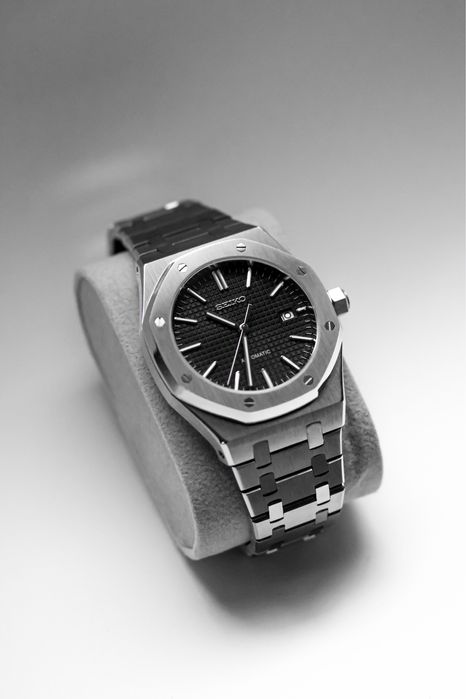 Zegarek Custom Seiko Mod Royal Oak Black