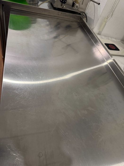 Стіл виробничий з полкою Tehma 120×60 і 150×60 см. Нержавійка AISI 430