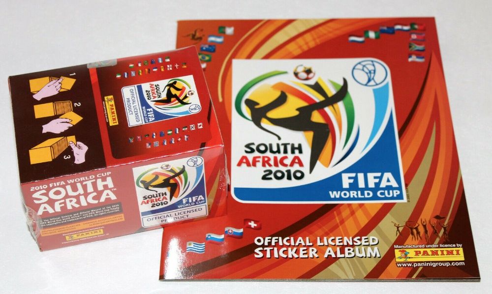 Mundial 2010 da Panini – Caixa selada com 100 saquetas
