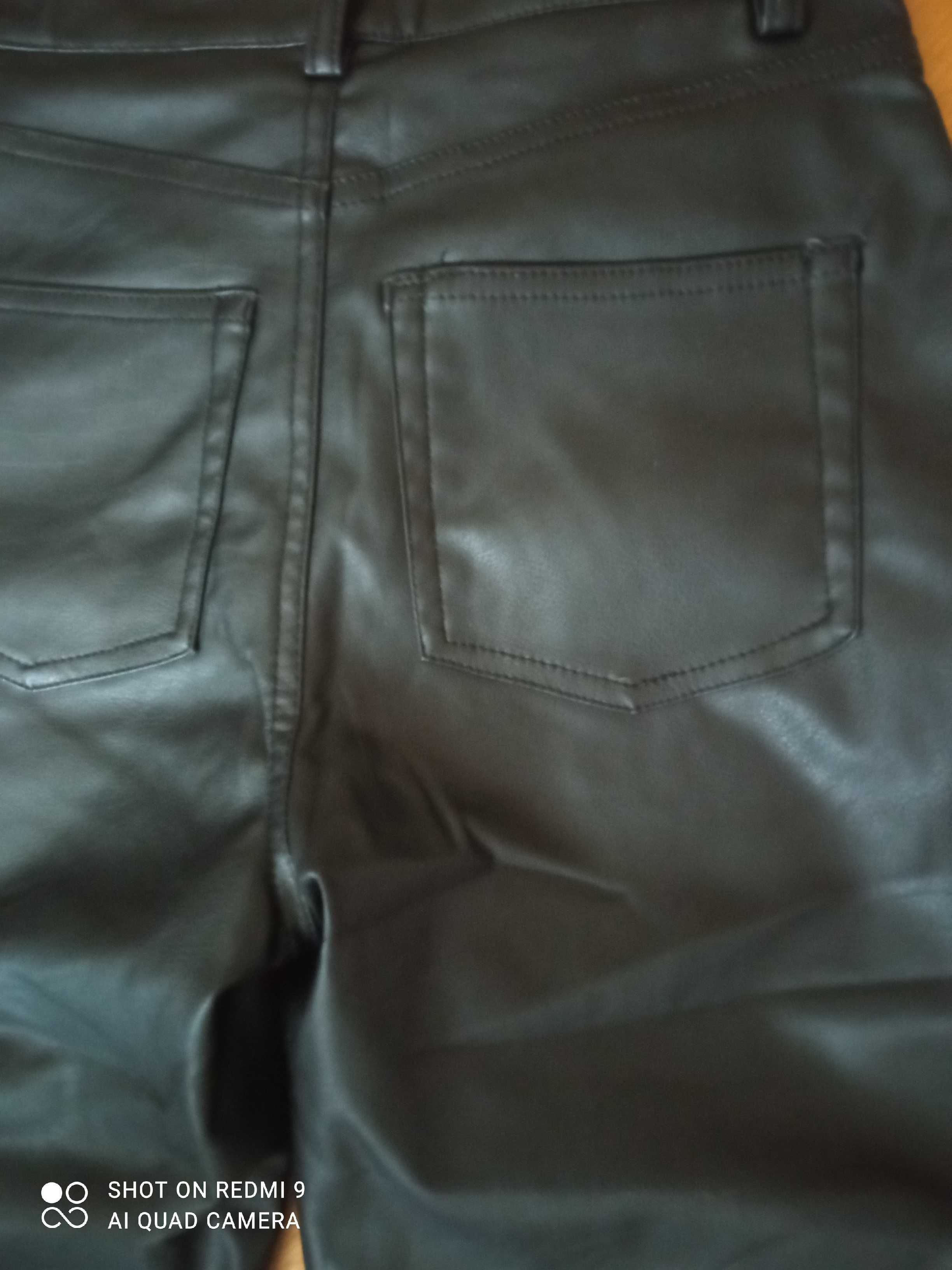 Spodnie skórzane H&M rozmiar XS