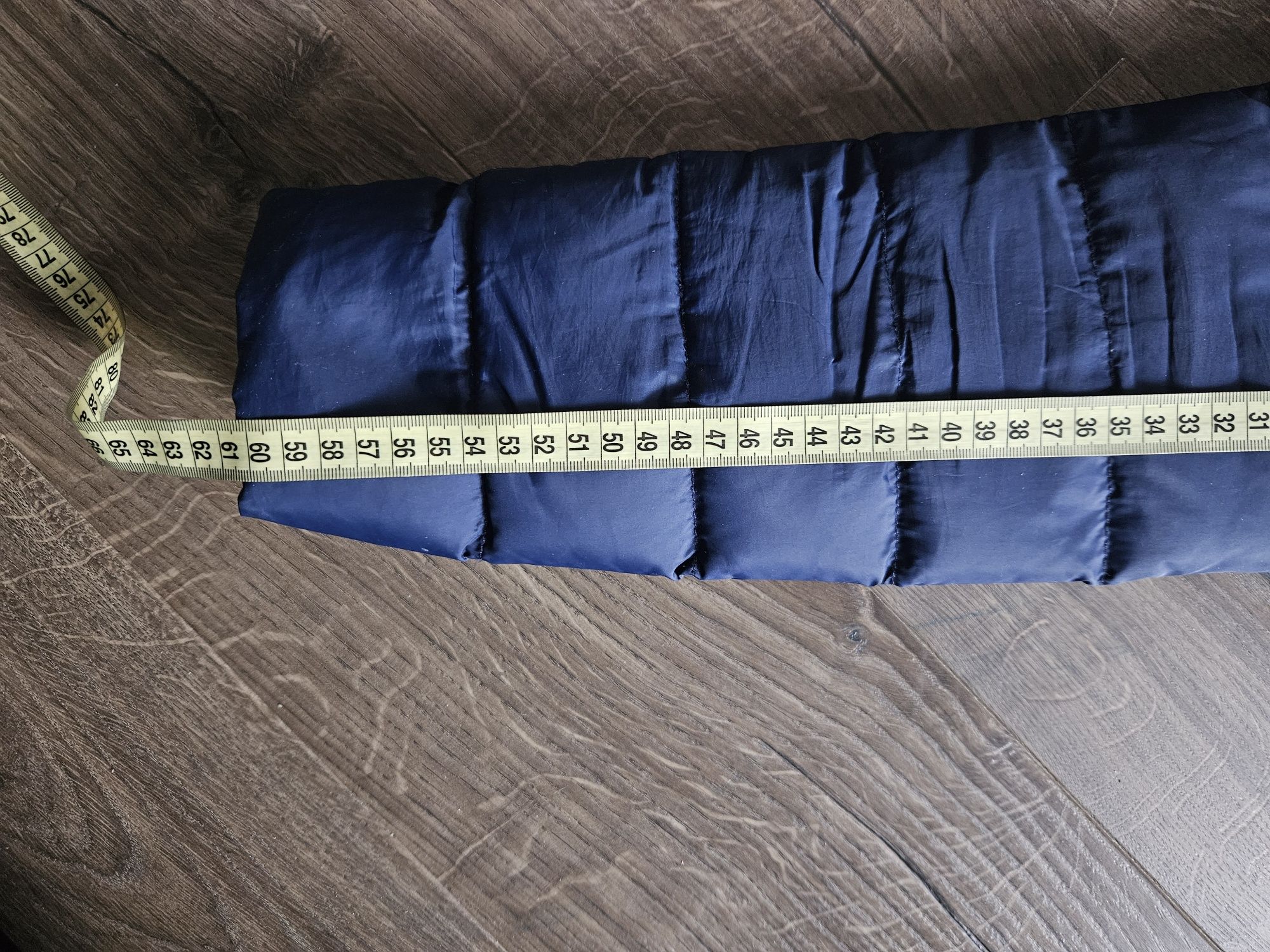 Kurtka tommy Hilfiger s 36 granatowa z czerwonym pierz puch pikowana