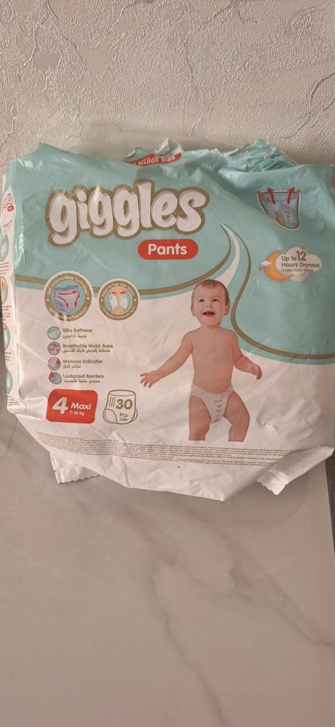 Трусики Giggles 4 на 7-18 кг відкрита пачка 25 шт.