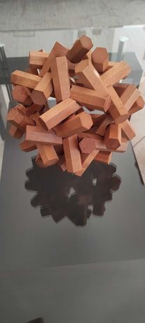 Puzzle de madeira 3D quebra cabeças -  Hexago 30 peças