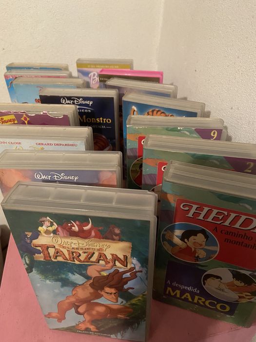 Cassetes VHS filmes da Disney