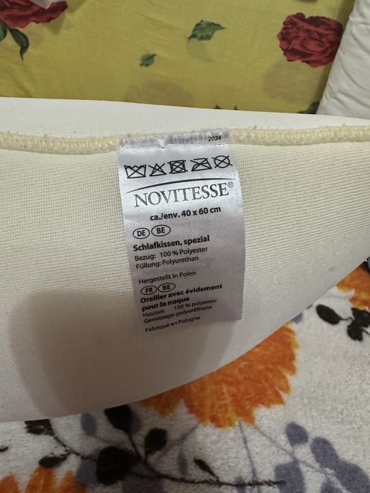 Ортопедическая подушка memory с контурной формой с изгибом