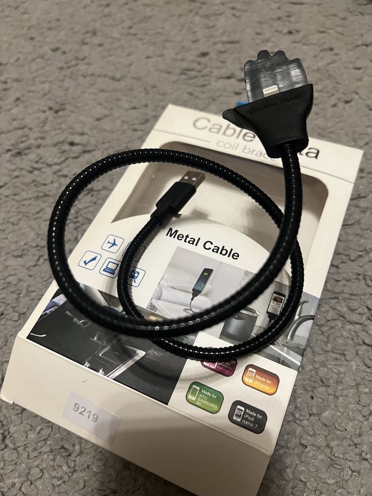 Гибкий зарядный iPhone кабель - держатель Cable Data Coil Brace