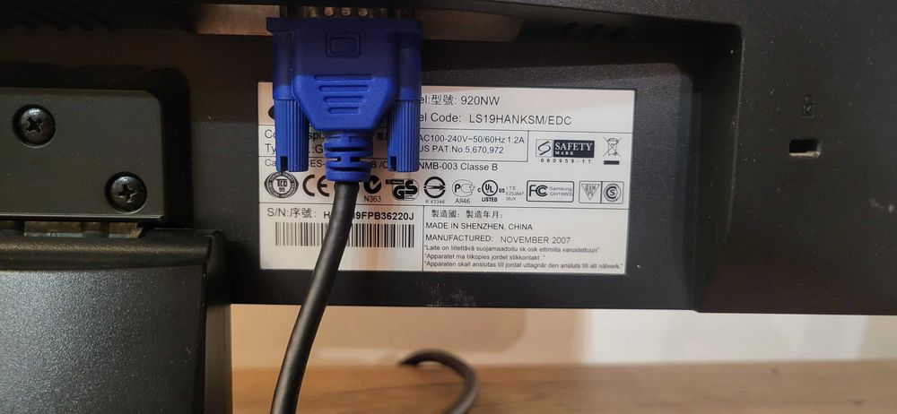Монітор 19" Samsung SyncMaster 920N