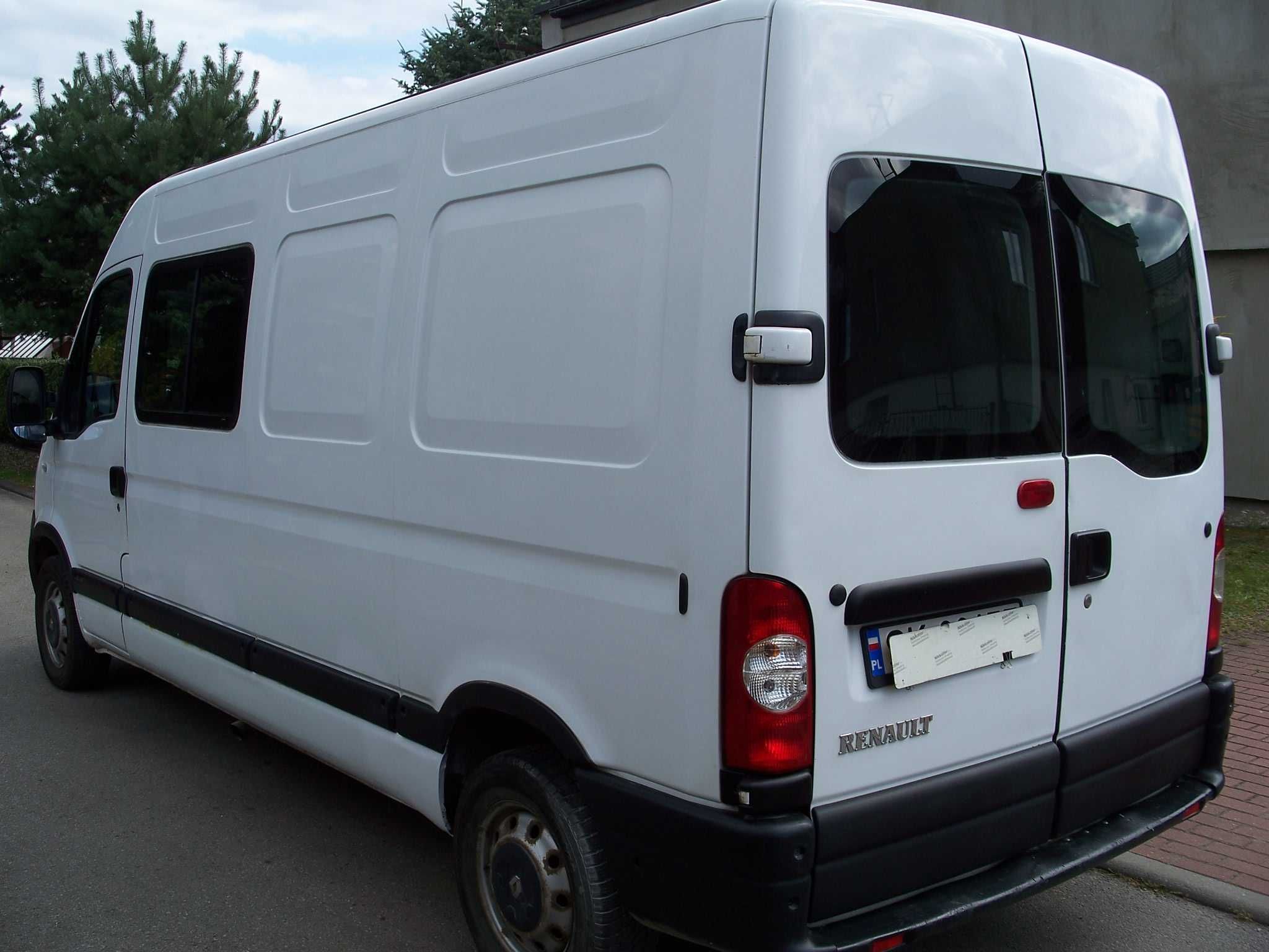 RENAULT MASTER BRYGADÓWKA 6 OSÓB Krajowy 1 właściel Ksiazka serwisowa