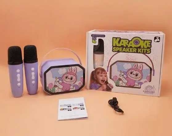 Дитячий караоке-набір з двома мікрофонами Labubu Karaoke Speaker Kits