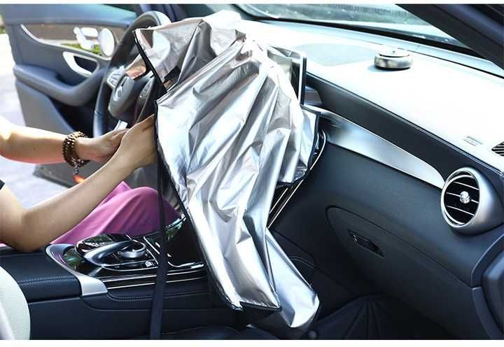 Зонт на лобовое стекло в авто Car Umbrella, солнцезащитная шторка