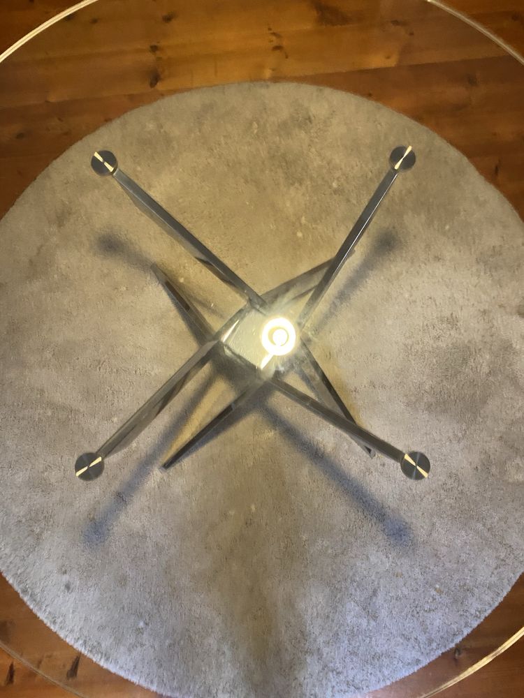 Mesa de vidro jantar seis lugares