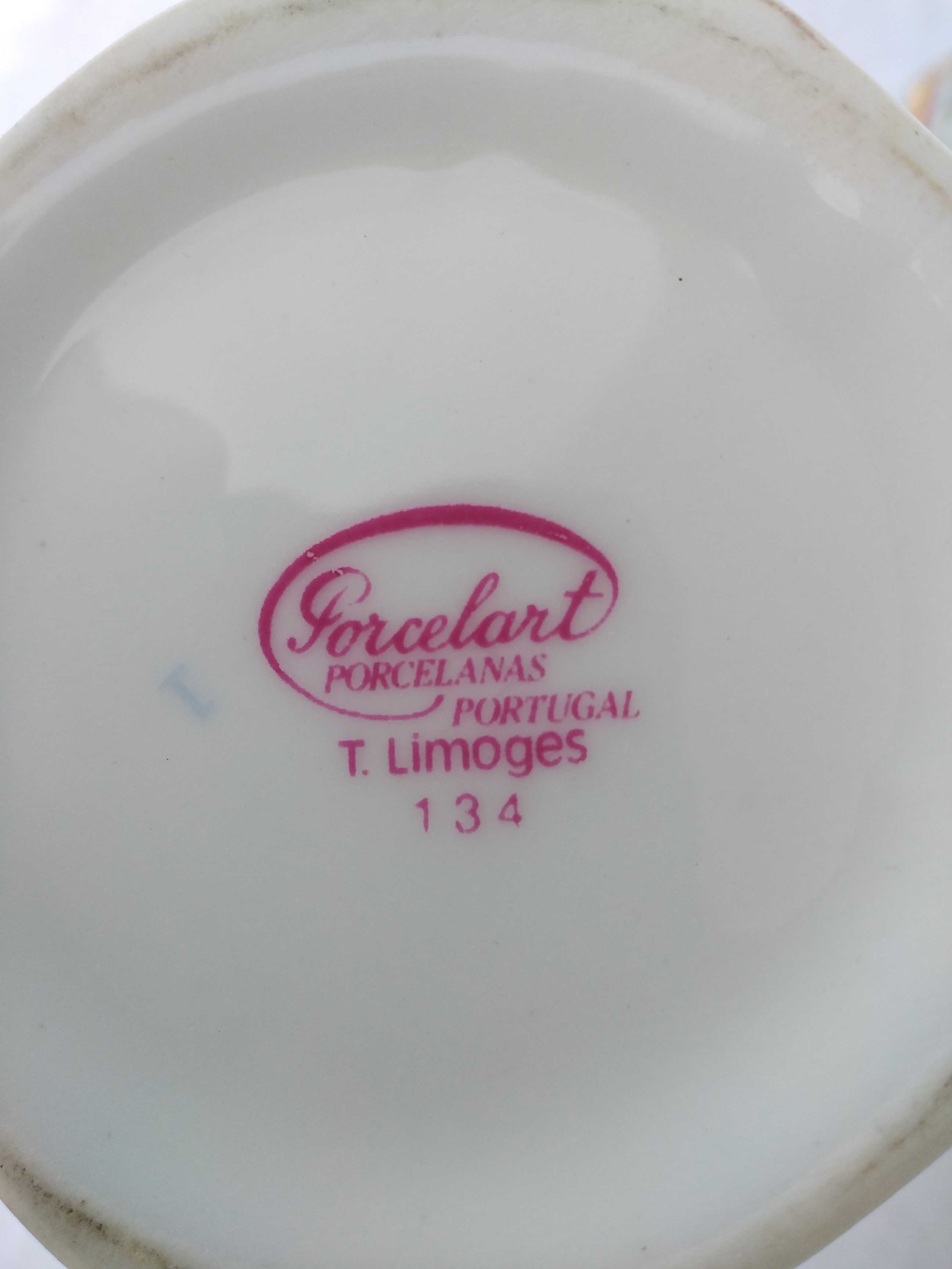 Conjunto de três potes em Porcelana