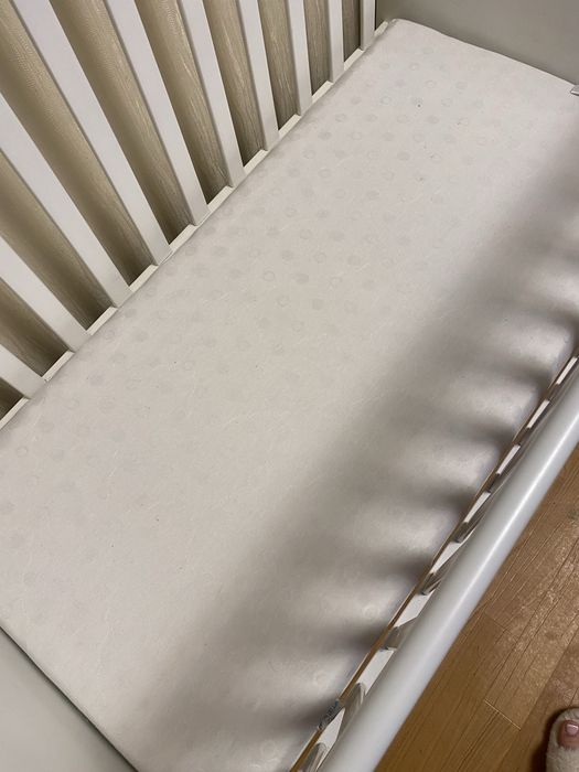 Комплект кроватка, комод, матрас Верес мишка со стразами