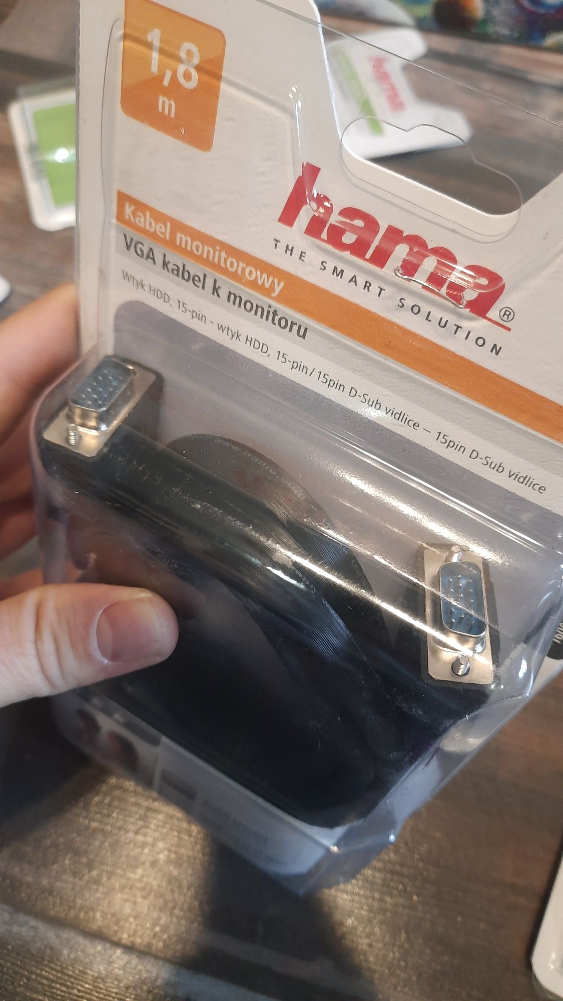 Kabel VGA monitor, ekran 2 sztuki