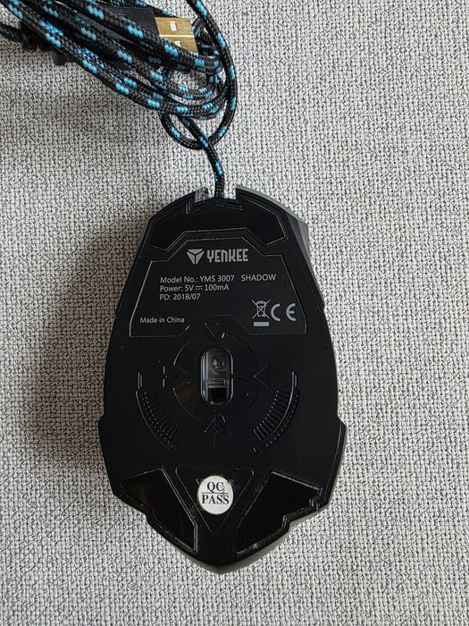 Mysz przewodowa dla graczy, optyczna, Yankee