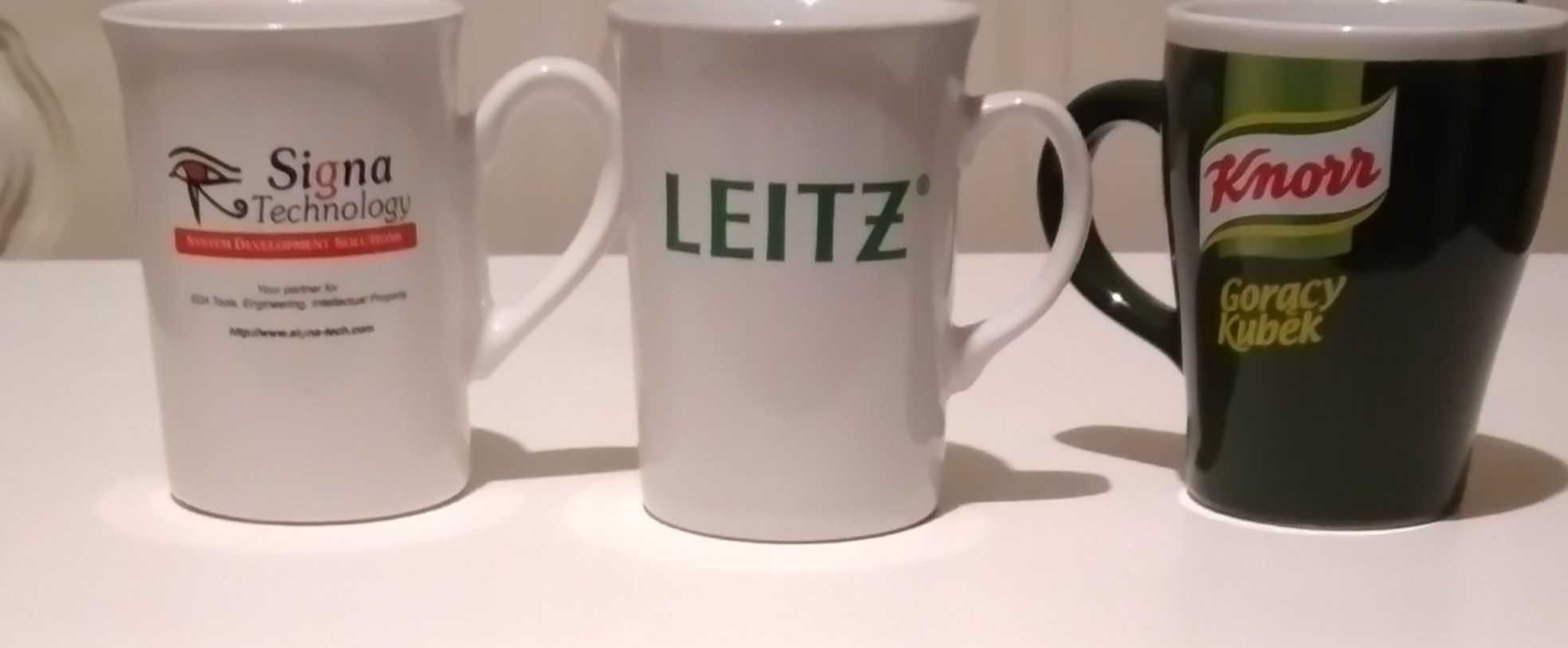 Kubek kubki reklamowe Knorr Leitz Kubuś Star Wars Idea Bank Śl.