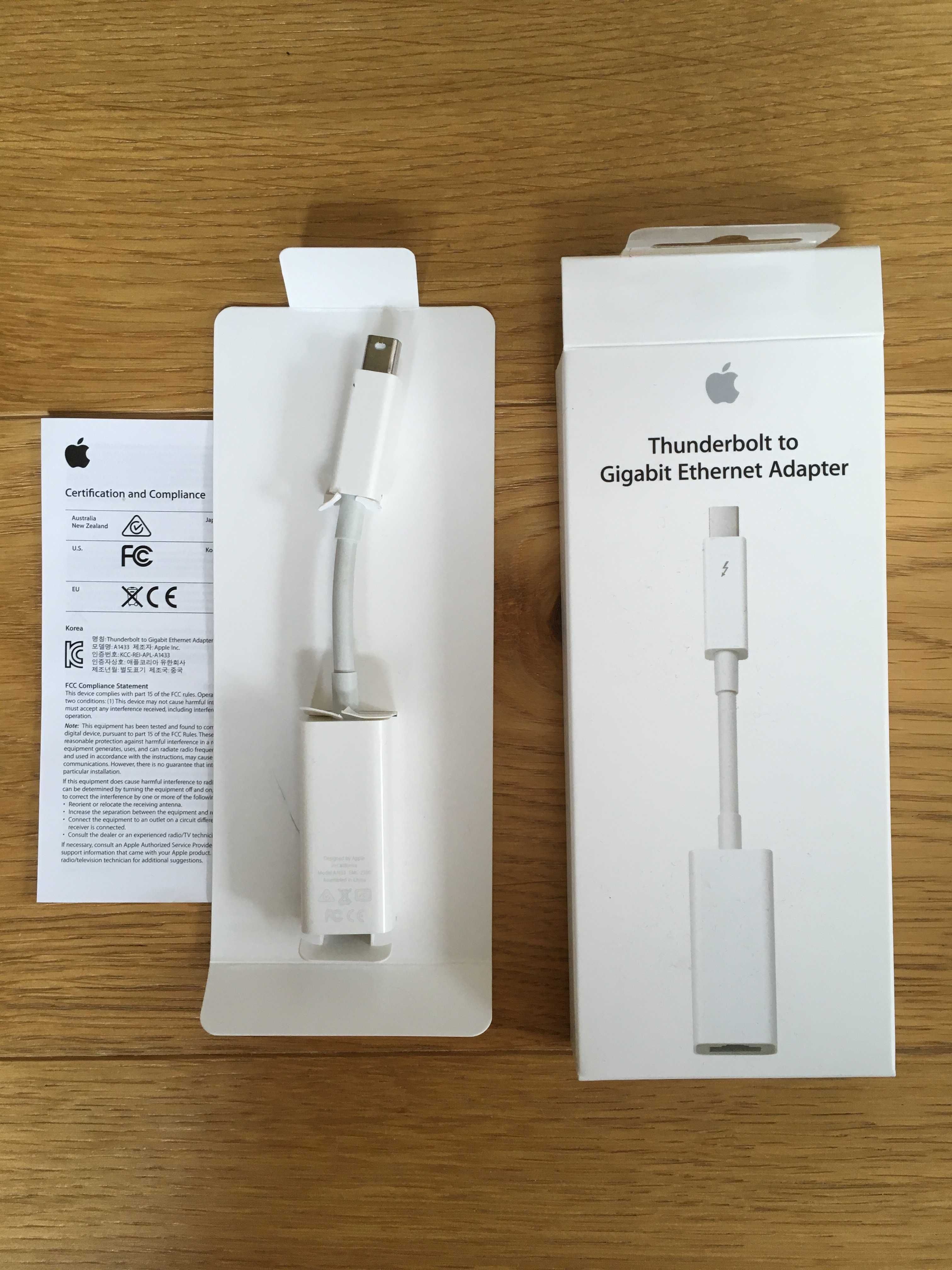 Adapter Apple Thunderbolt do Ethernet A1433