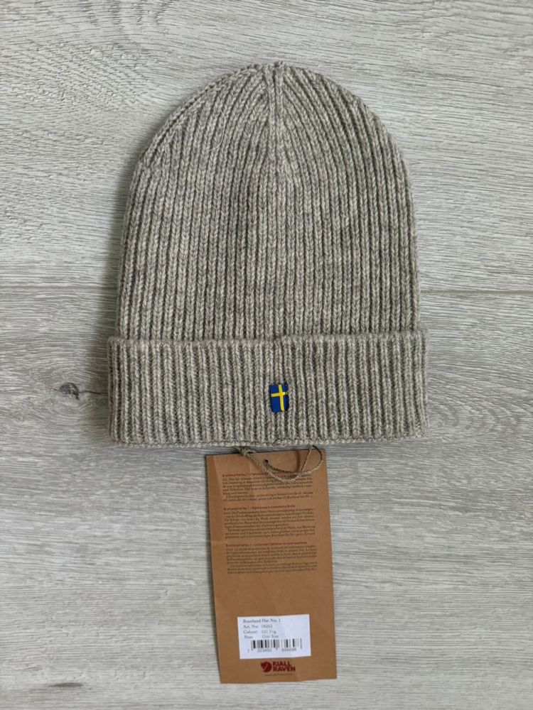 Шапка Fjallraven Brattland Hat No. 1 оригінал колір Fog