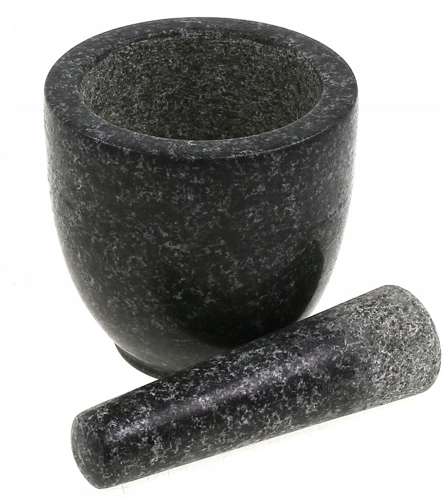 Możdzierz 100% Granit, Wyrabiany Z Jednego Kawałka 15,5 Cm